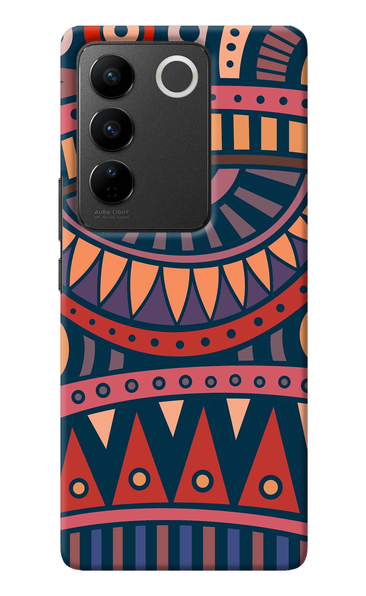 African Culture Design Vivo V27/V27 Pro Back Cover