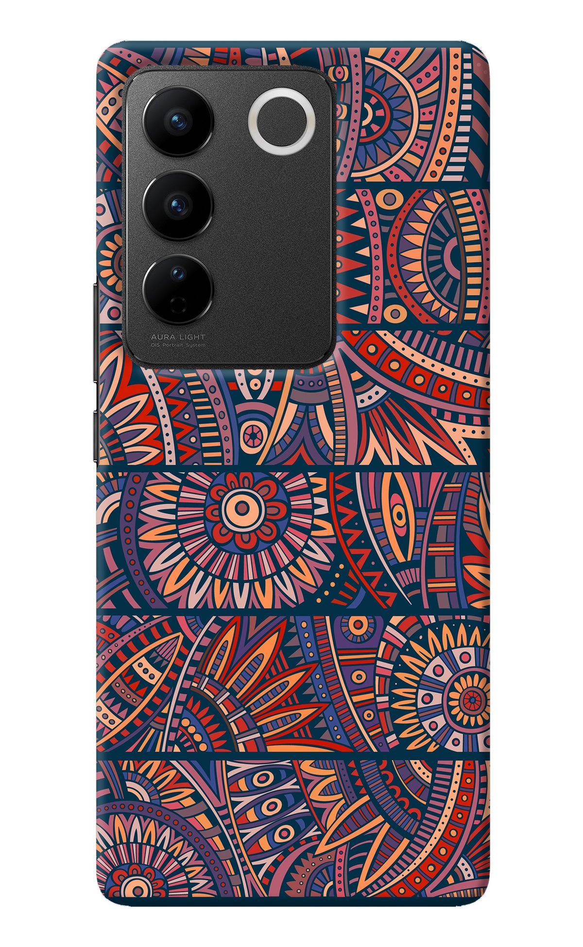 African Culture Design Vivo V27/V27 Pro Back Cover