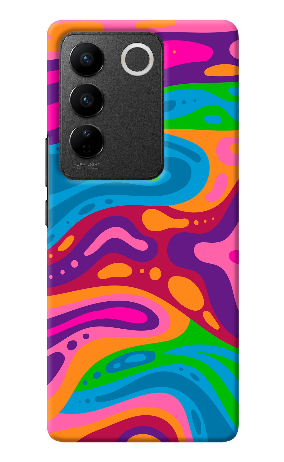 Trippy Pattern Vivo V27/V27 Pro Back Cover