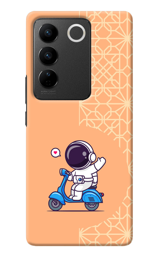 Cute Astronaut Riding Vivo V27/V27 Pro Back Cover