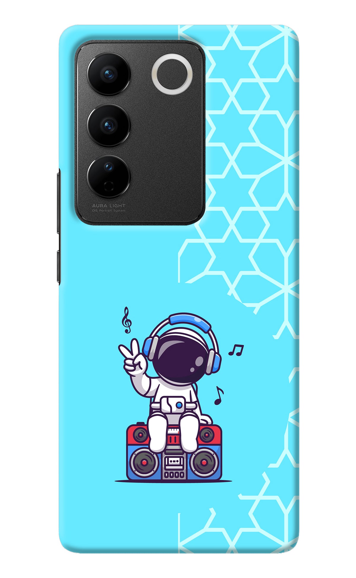 Cute Astronaut Chilling Vivo V27/V27 Pro Back Cover