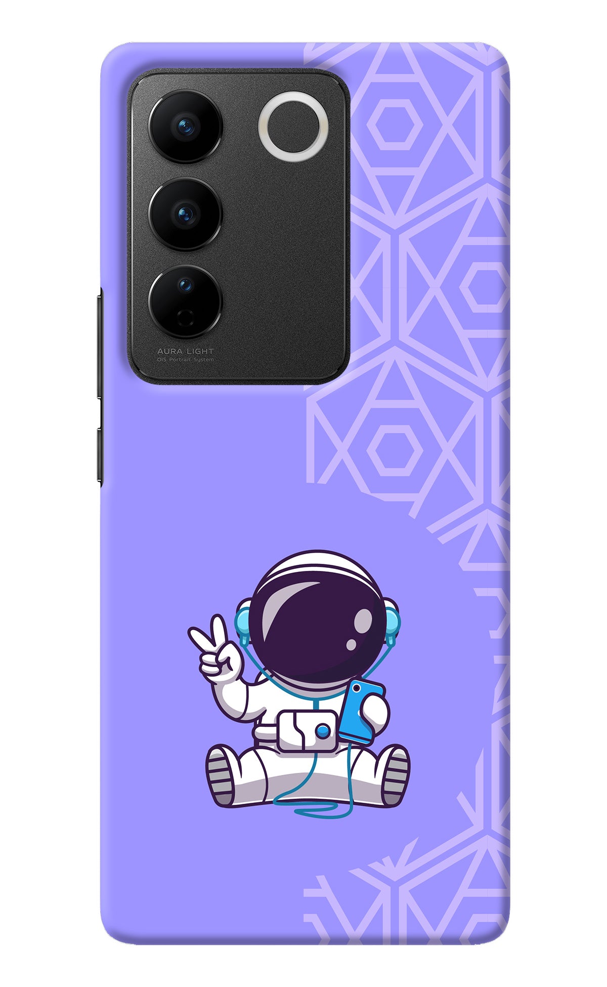 Cute Astronaut Chilling Vivo V27/V27 Pro Back Cover