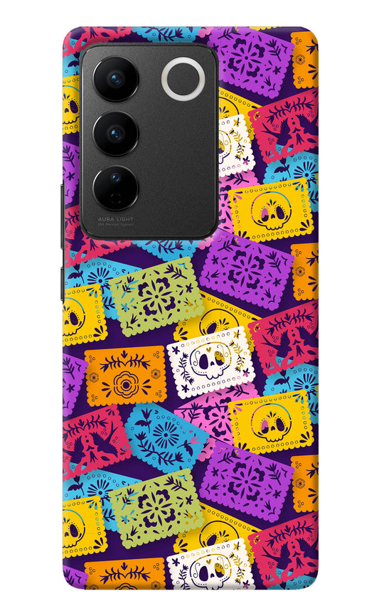 Mexican Pattern Vivo V27/V27 Pro Back Cover