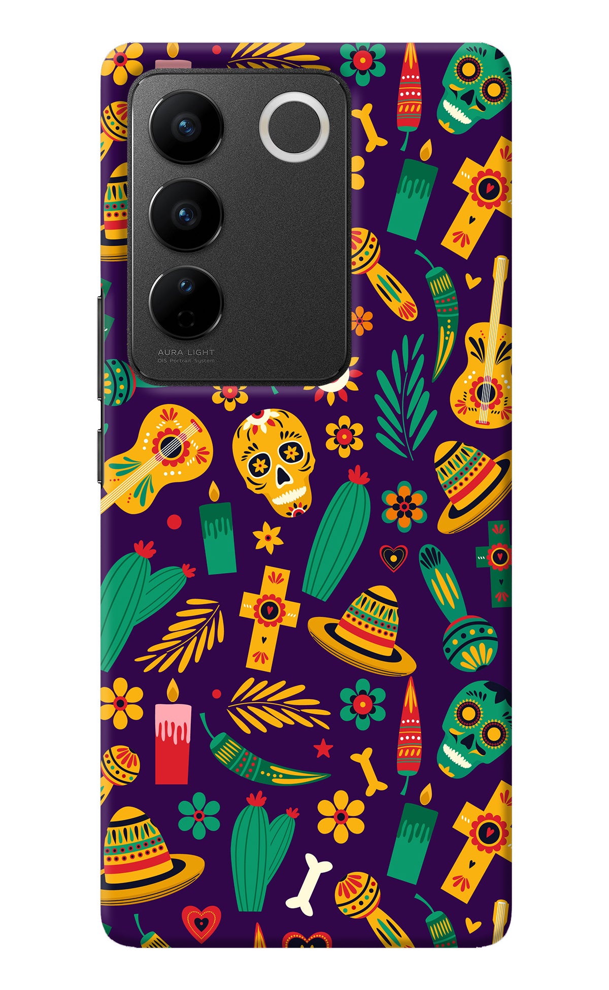 Mexican Artwork Vivo V27/V27 Pro Back Cover