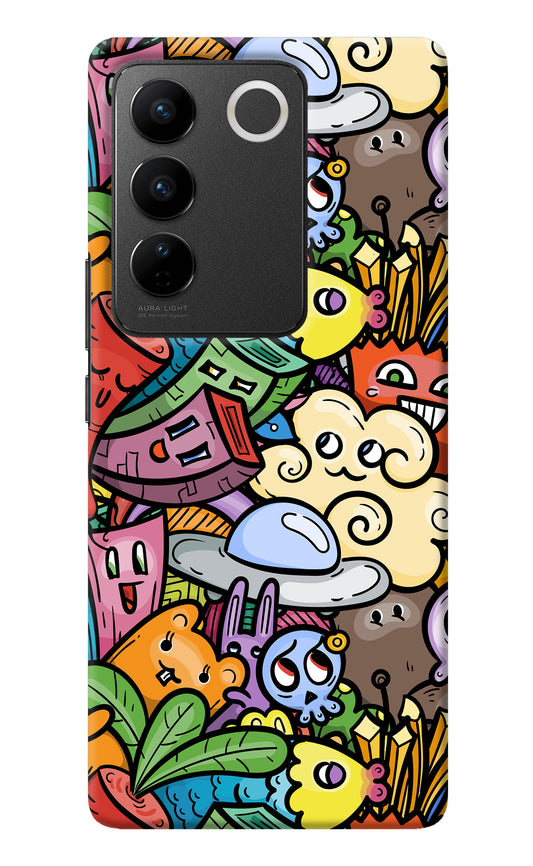 Veggie Doodle Vivo V27/V27 Pro Back Cover