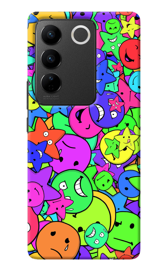 Fun Doodle Vivo V27/V27 Pro Back Cover