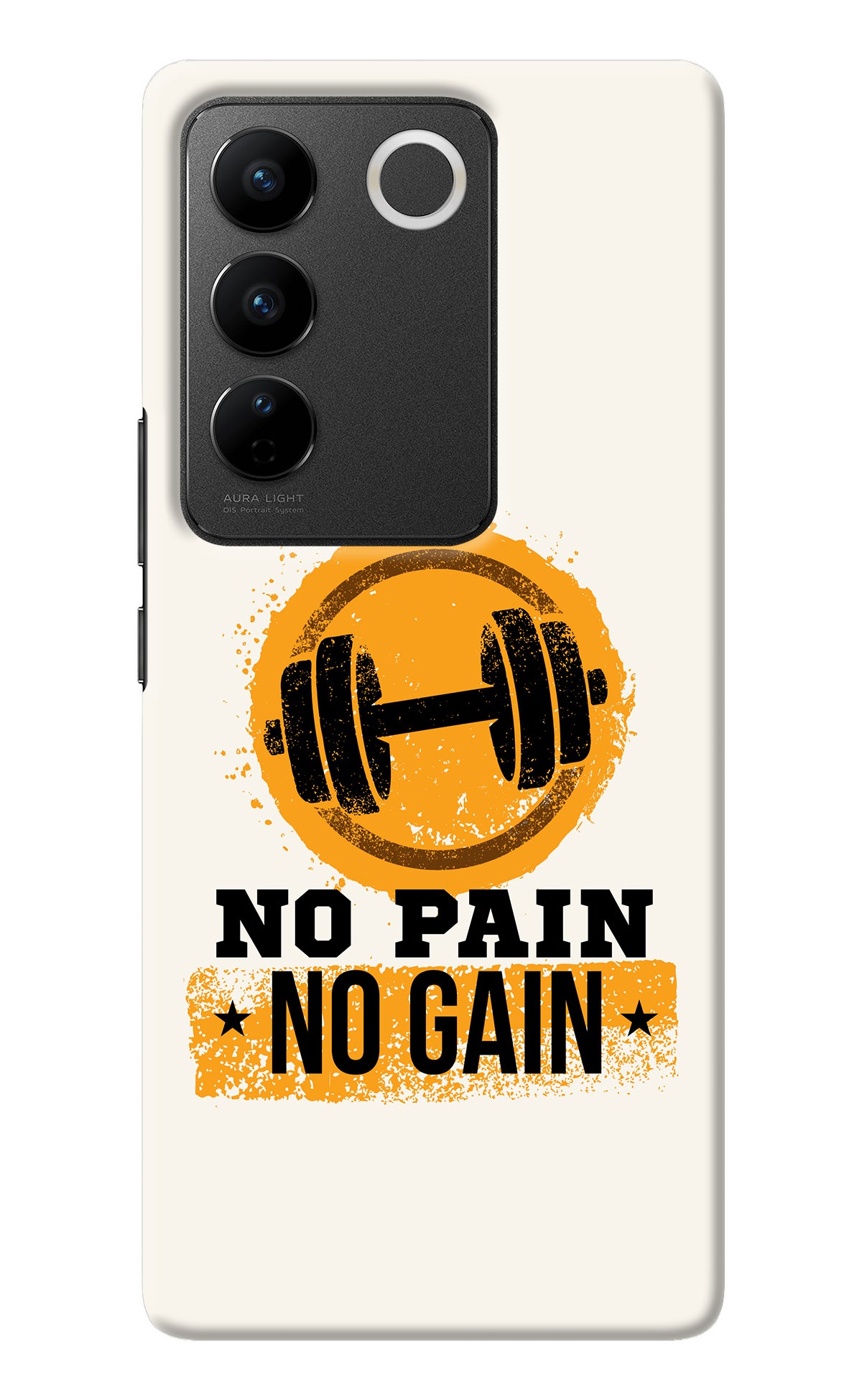 No Pain No Gain Vivo V27/V27 Pro Back Cover