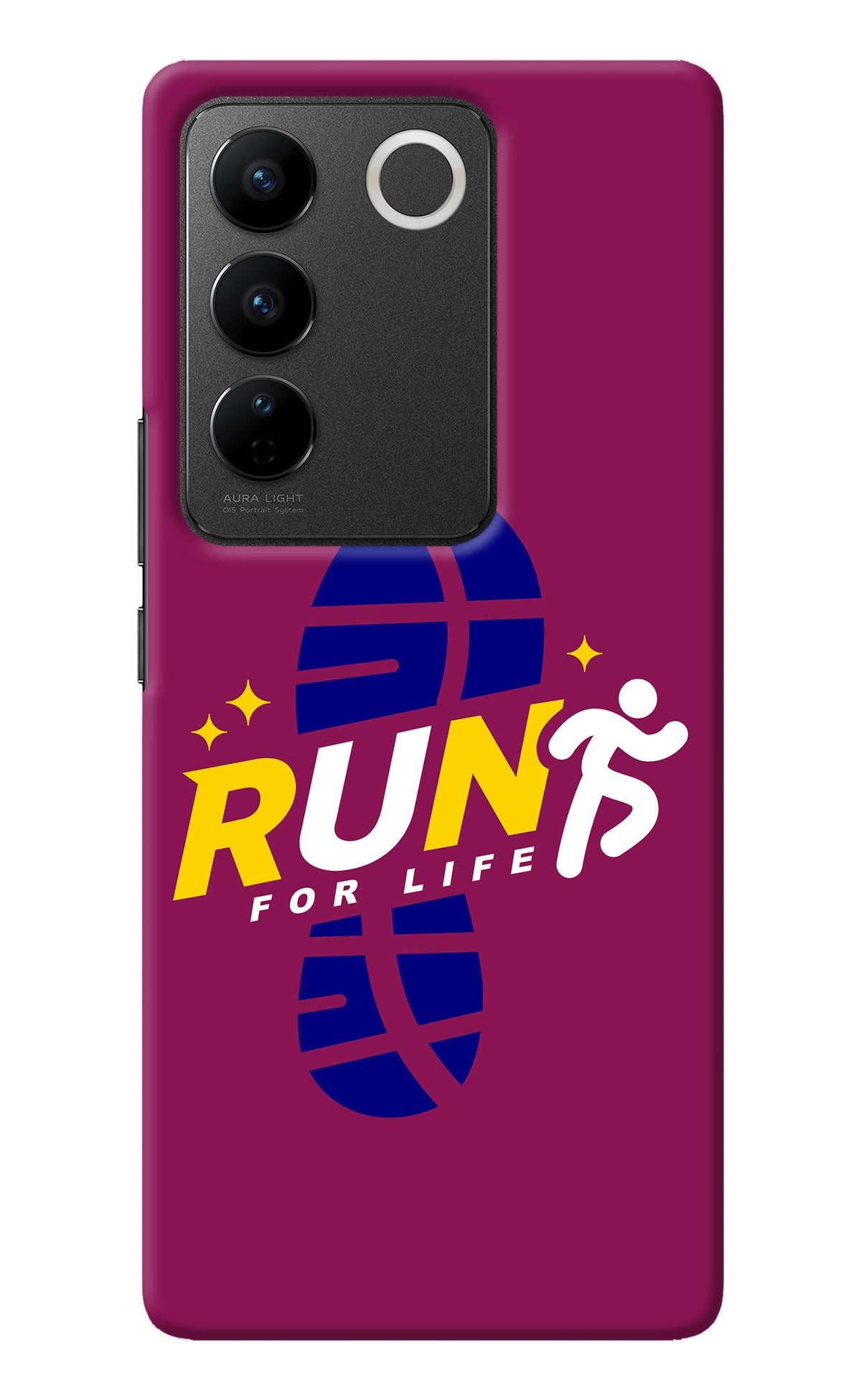 Run for Life Vivo V27/V27 Pro Back Cover