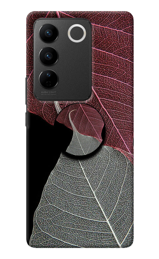 Leaf Pattern Vivo V27/V27 Pro Pop Case