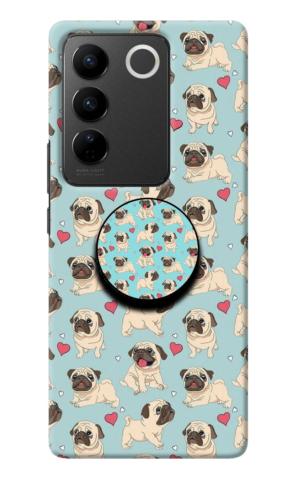 Pug Dog Vivo V27/V27 Pro Pop Case