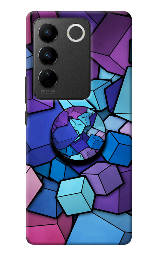 Cubic Abstract Vivo V27/V27 Pro Pop Case