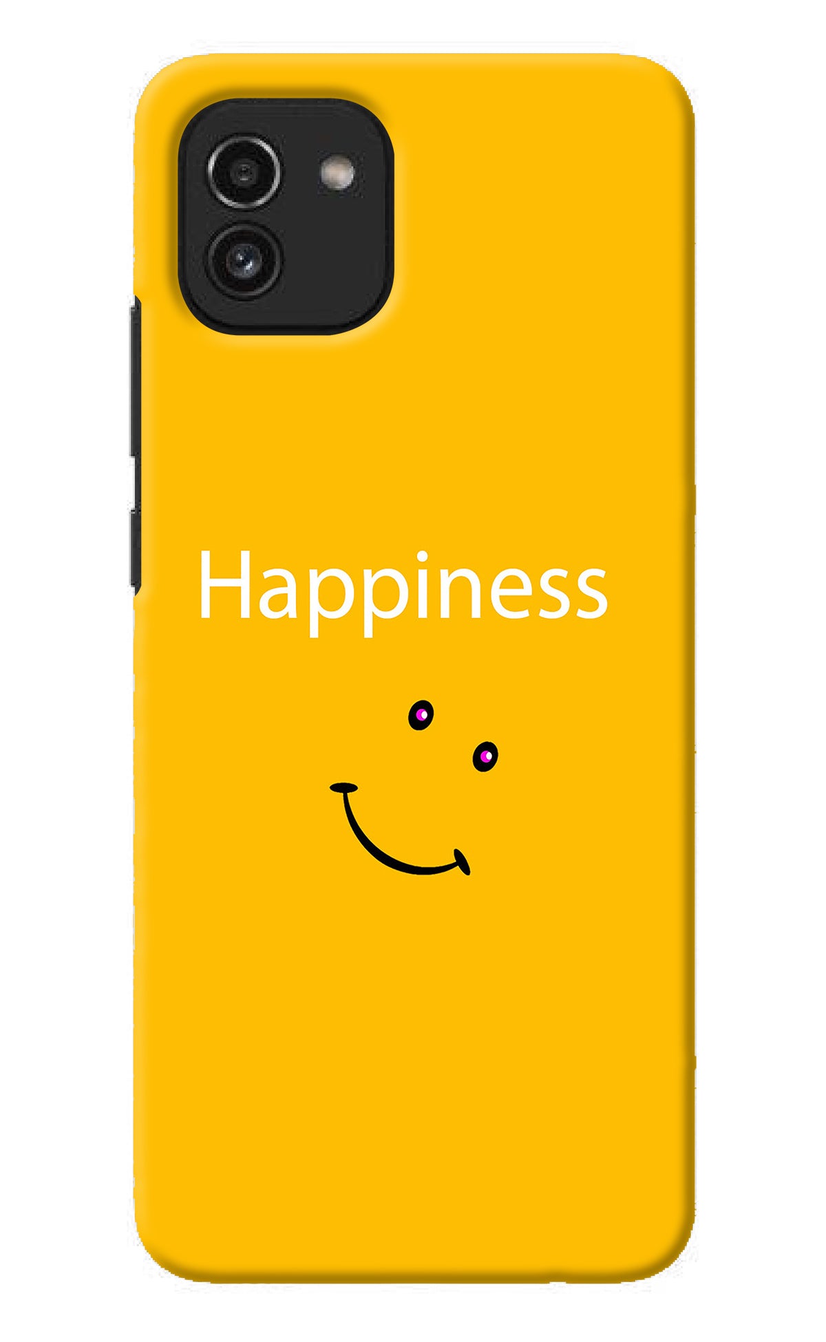 Happiness With Smiley Samsung A03 Back Cover