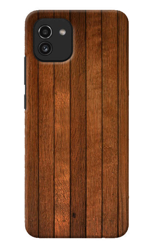 Wooden Artwork Bands Samsung A03 Back Cover