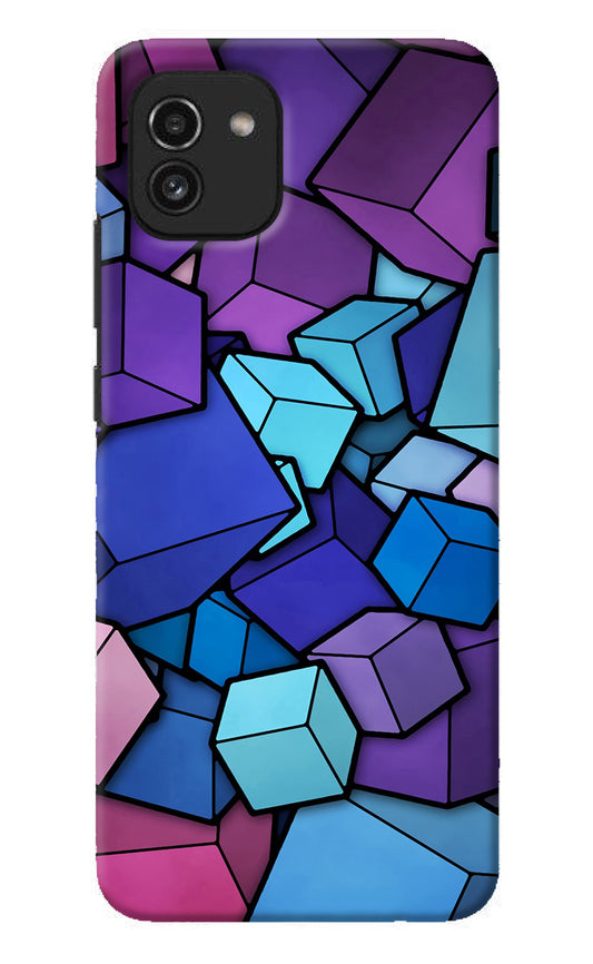 Cubic Abstract Samsung A03 Back Cover