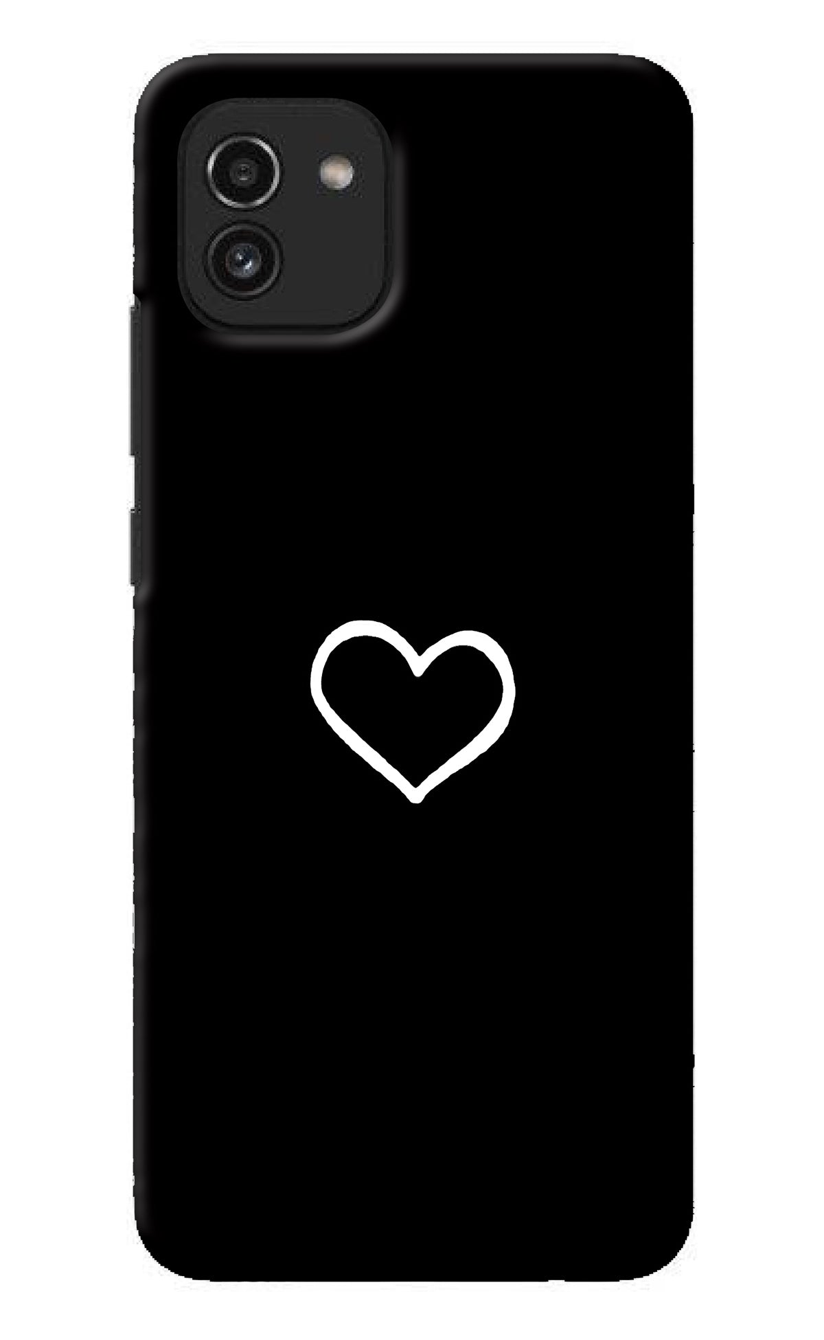 Heart Samsung A03 Back Cover