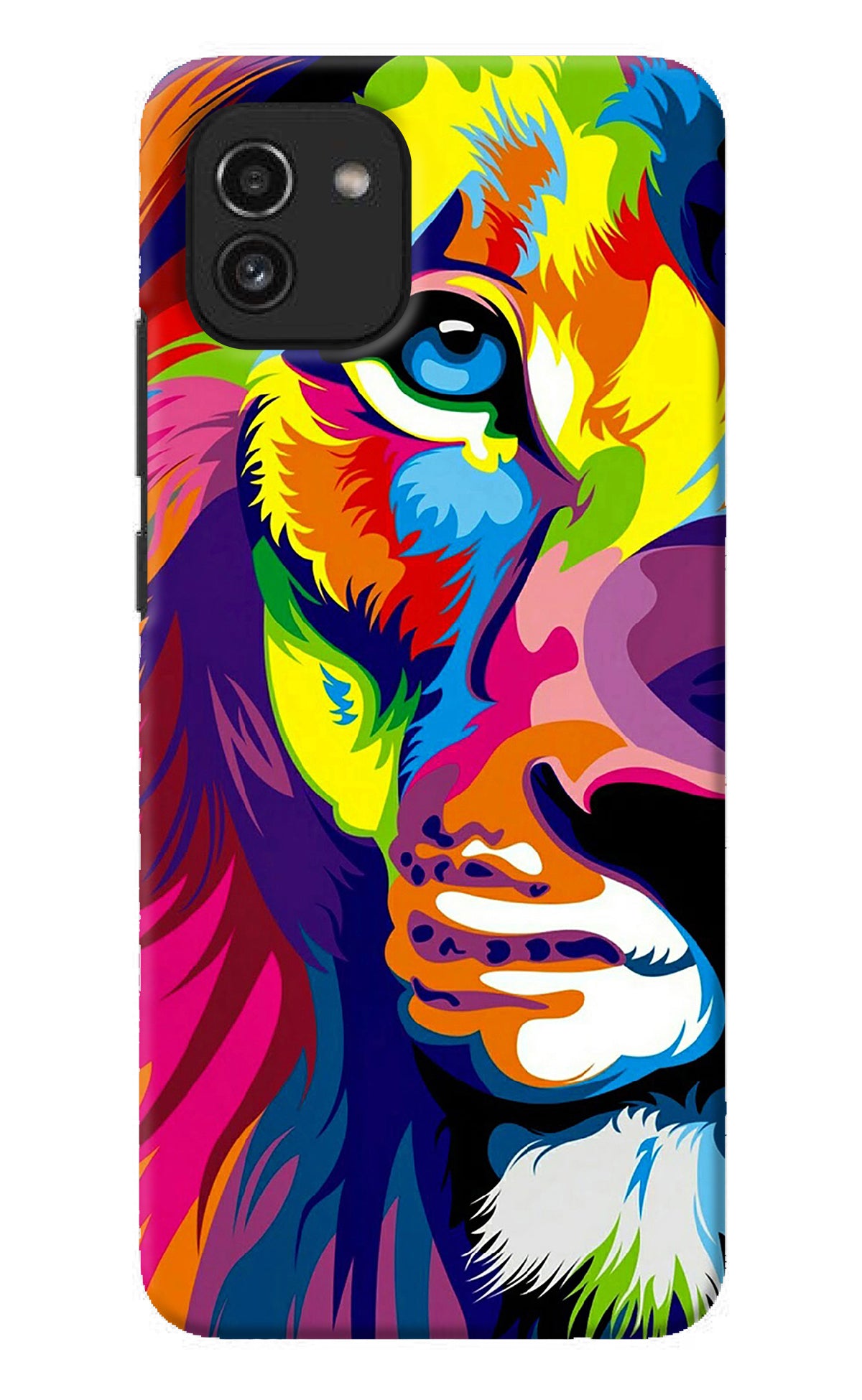 Lion Half Face Samsung A03 Back Cover