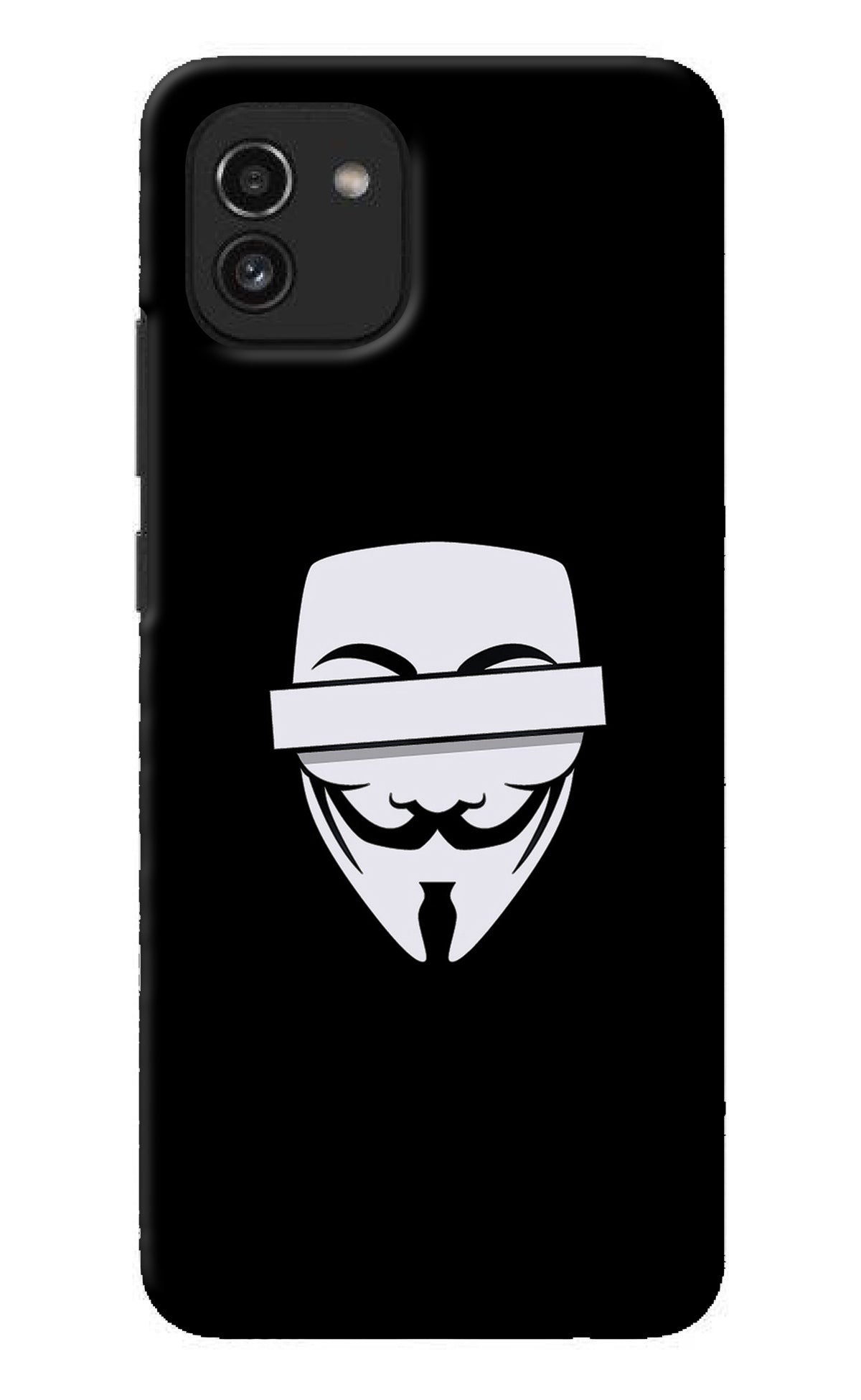 Anonymous Face Samsung A03 Back Cover