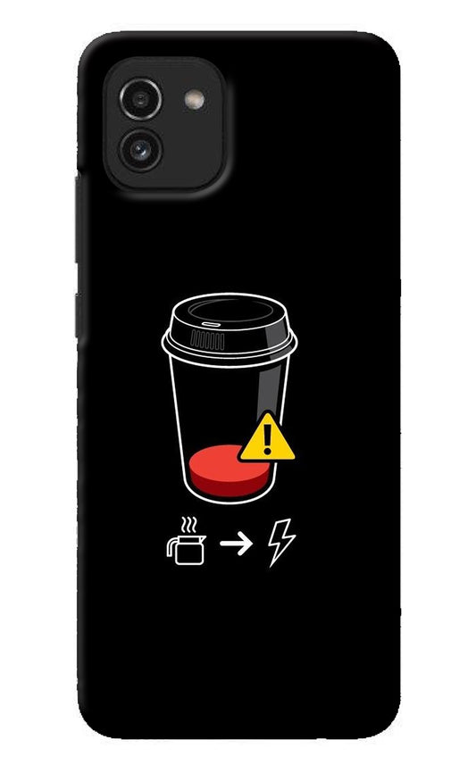 Coffee Samsung A03 Back Cover