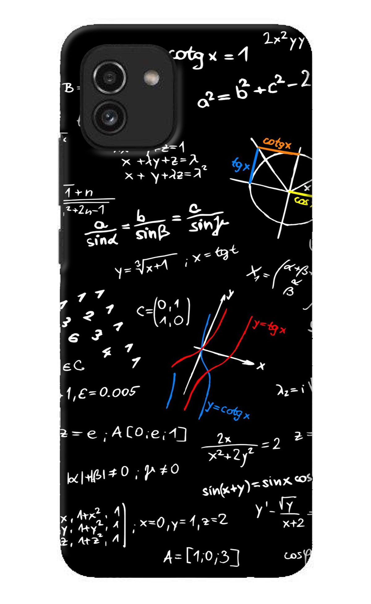 Mathematics Formula Samsung A03 Back Cover