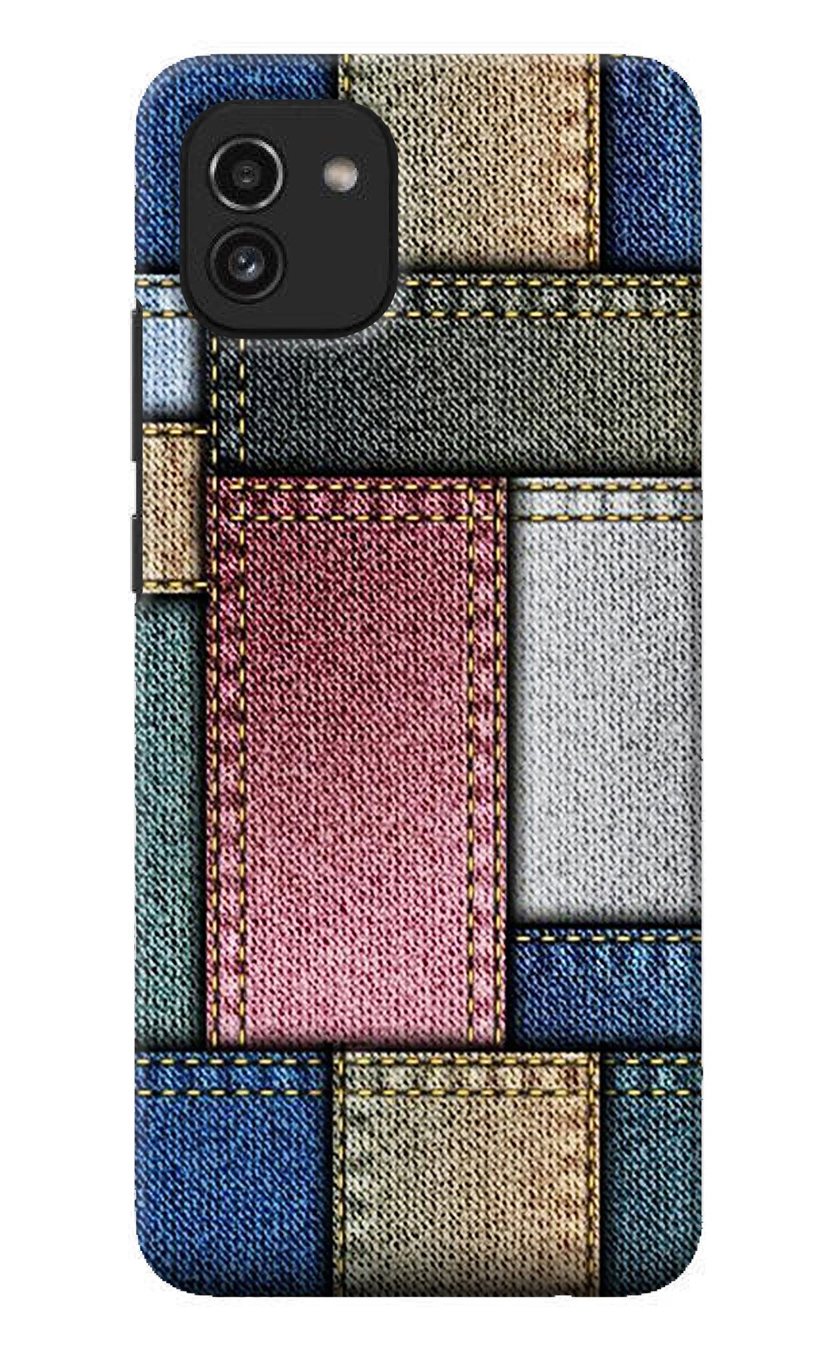 Multicolor Jeans Samsung A03 Back Cover