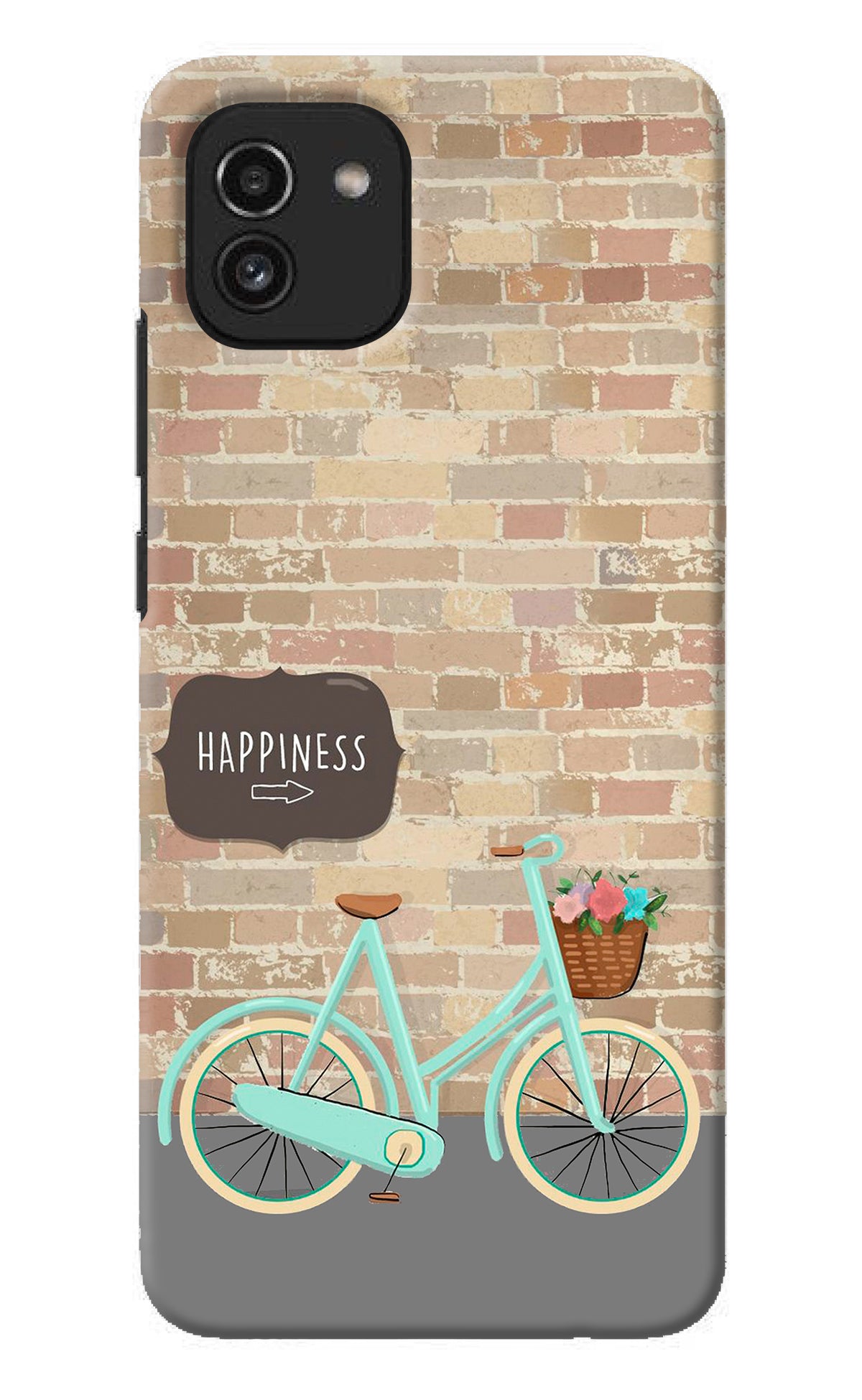 Happiness Artwork Samsung A03 Back Cover