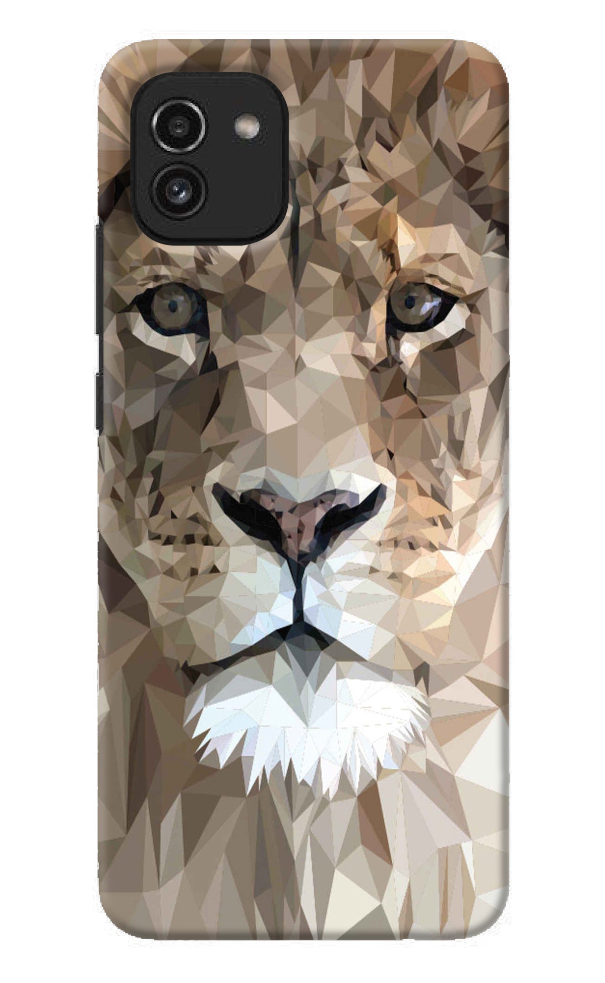 Lion Art Samsung A03 Back Cover