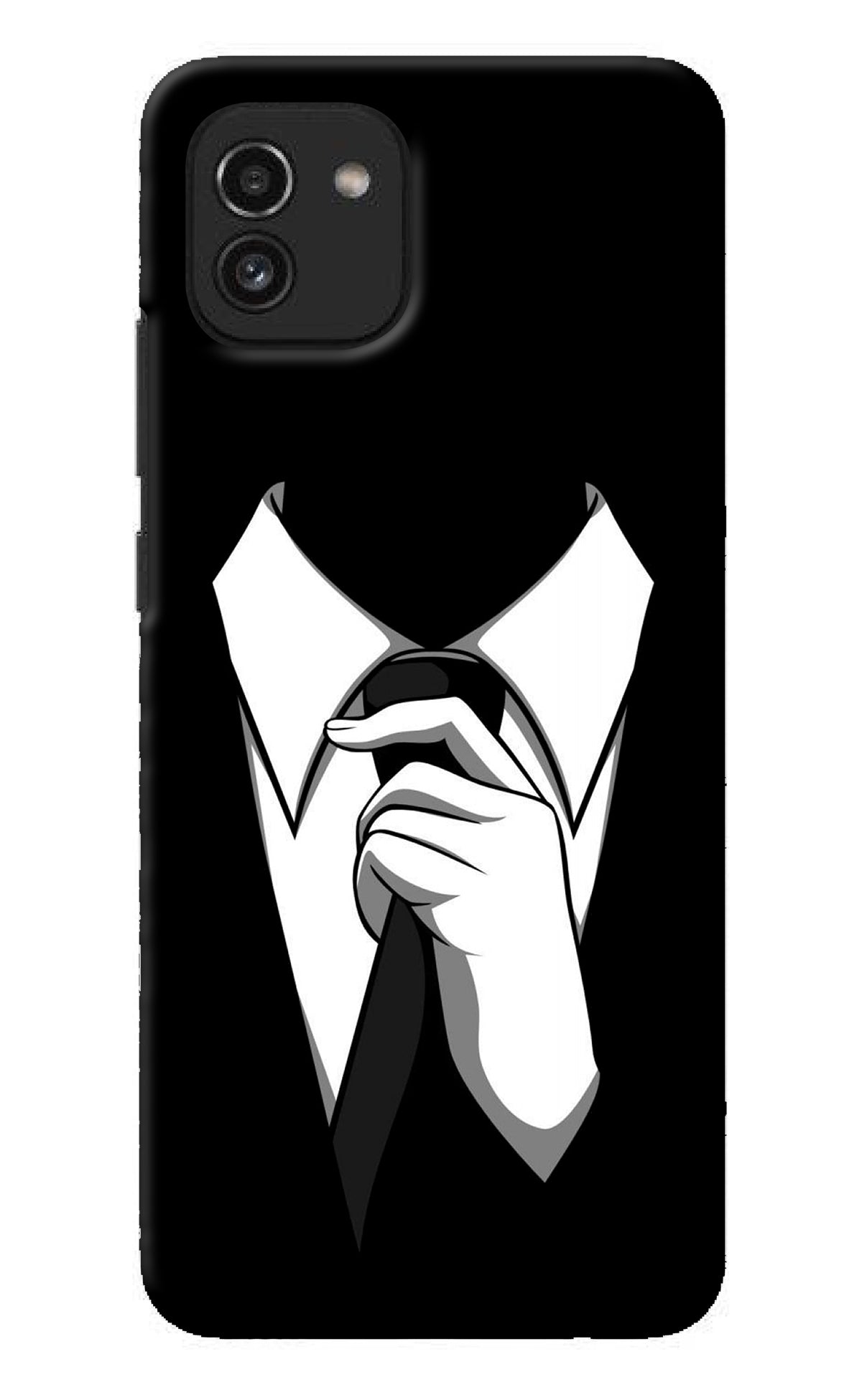 Black Tie Samsung A03 Back Cover