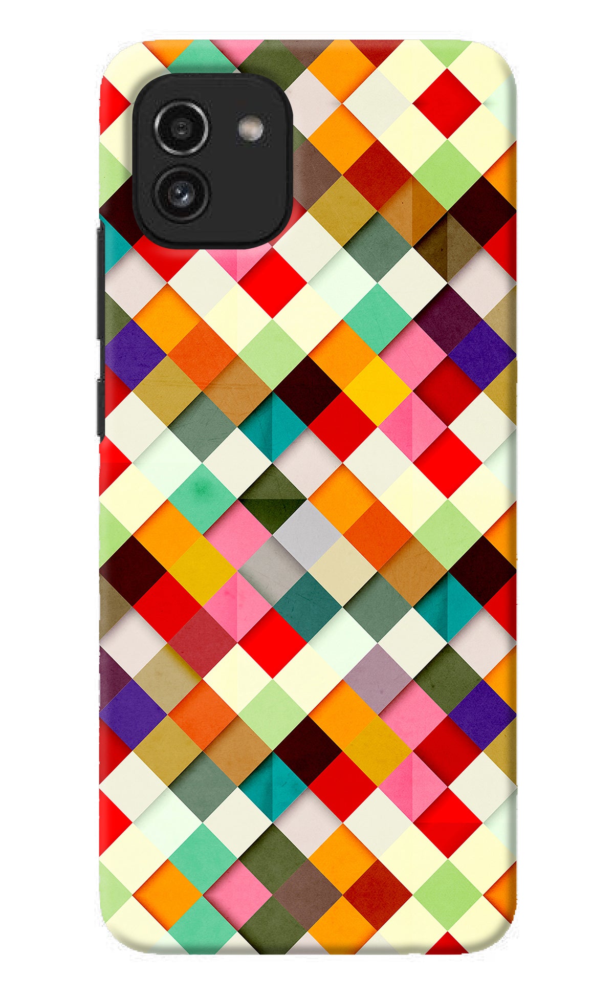 Geometric Abstract Colorful Samsung A03 Back Cover