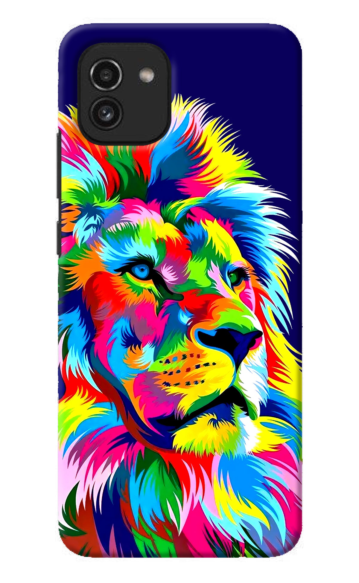 Vector Art Lion Samsung A03 Back Cover