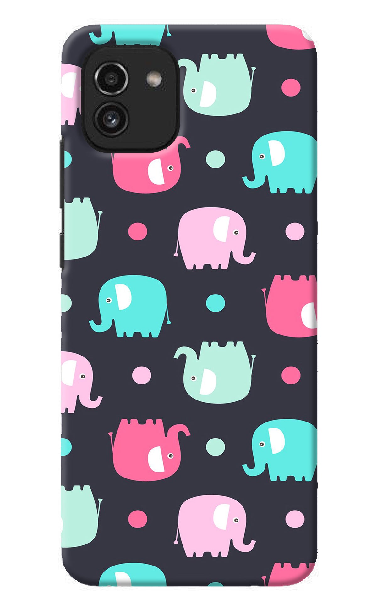 Elephants Samsung A03 Back Cover