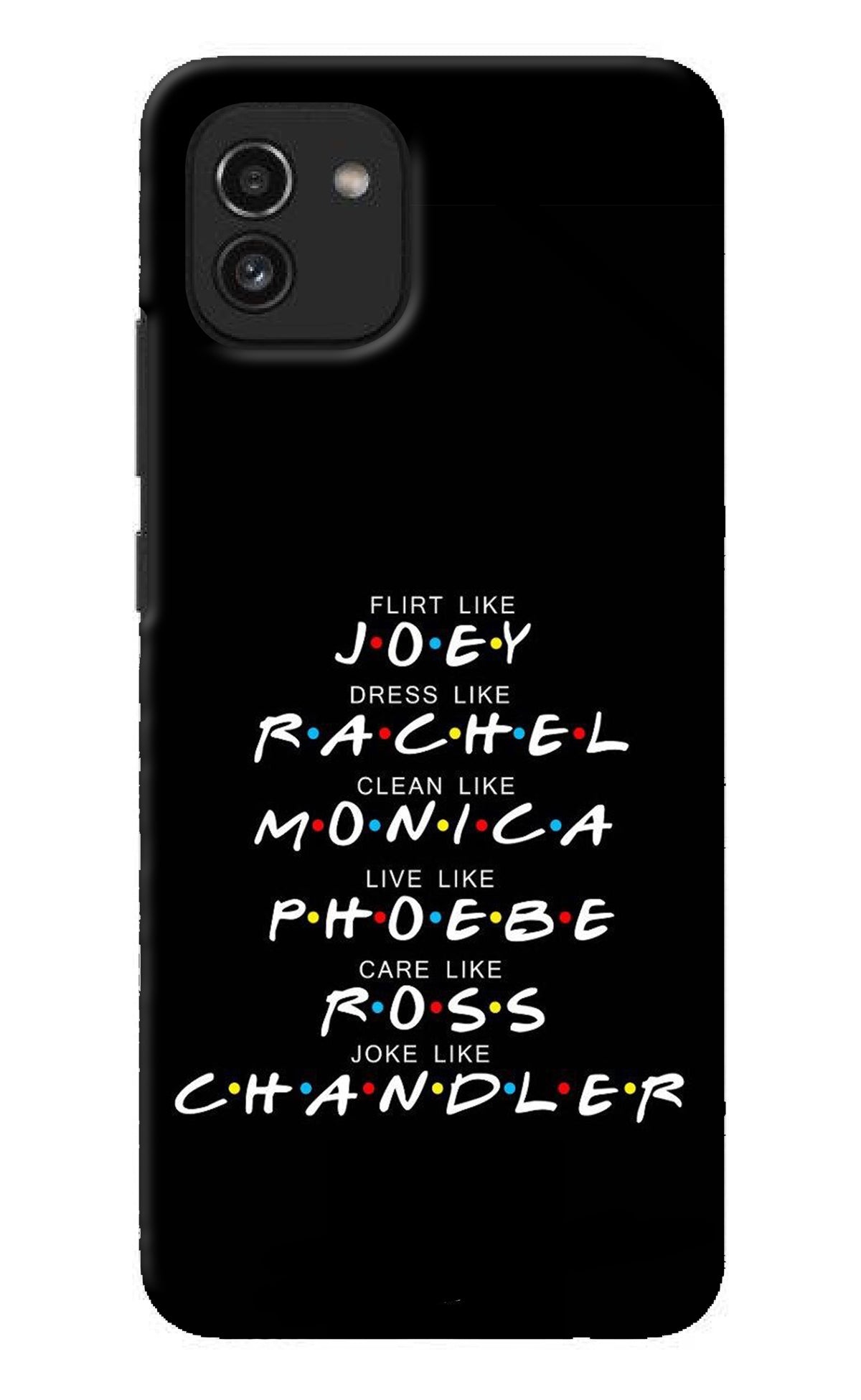 FRIENDS Character Samsung A03 Back Cover