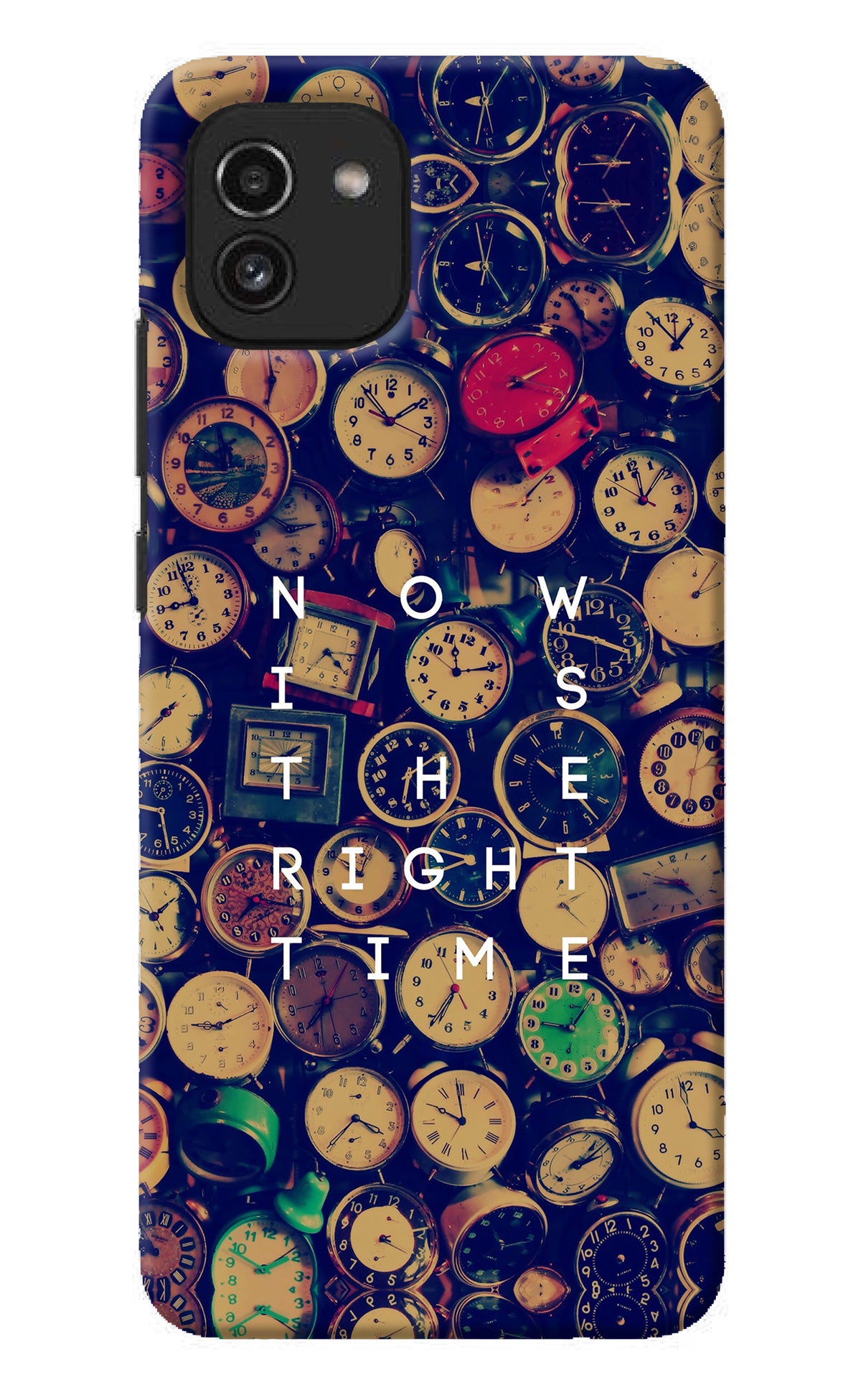 Now is the Right Time Quote Samsung A03 Back Cover