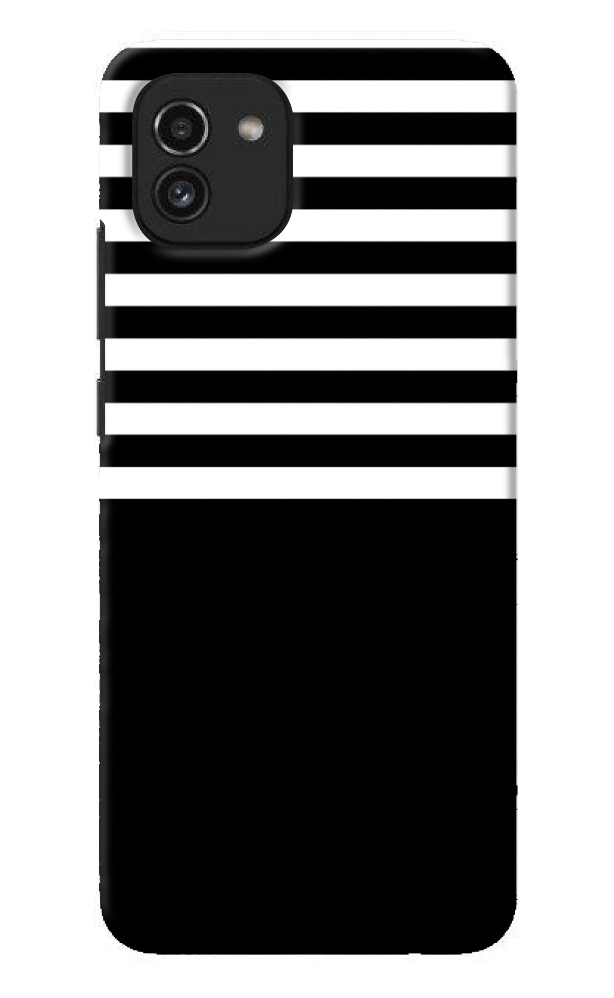 Black and White Print Samsung A03 Back Cover