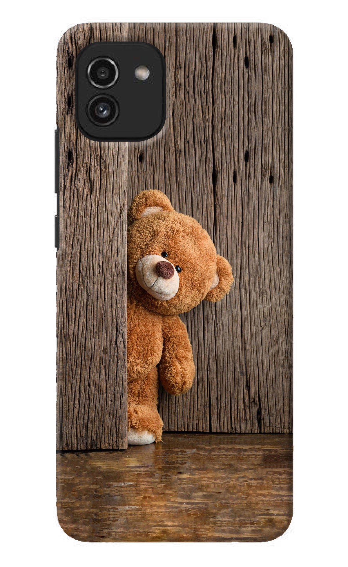 Teddy Wooden Samsung A03 Back Cover