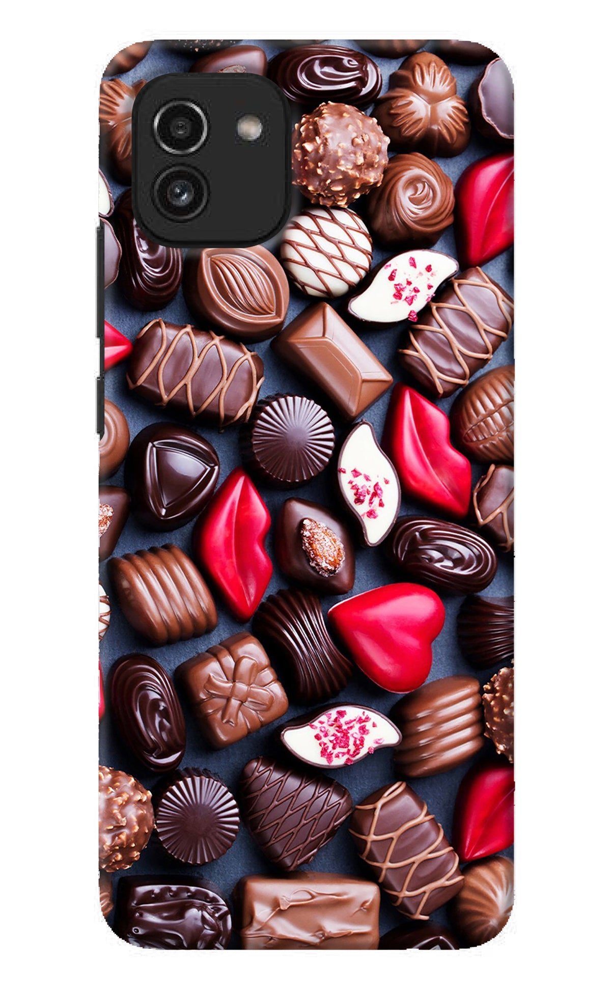 Chocolates Samsung A03 Back Cover