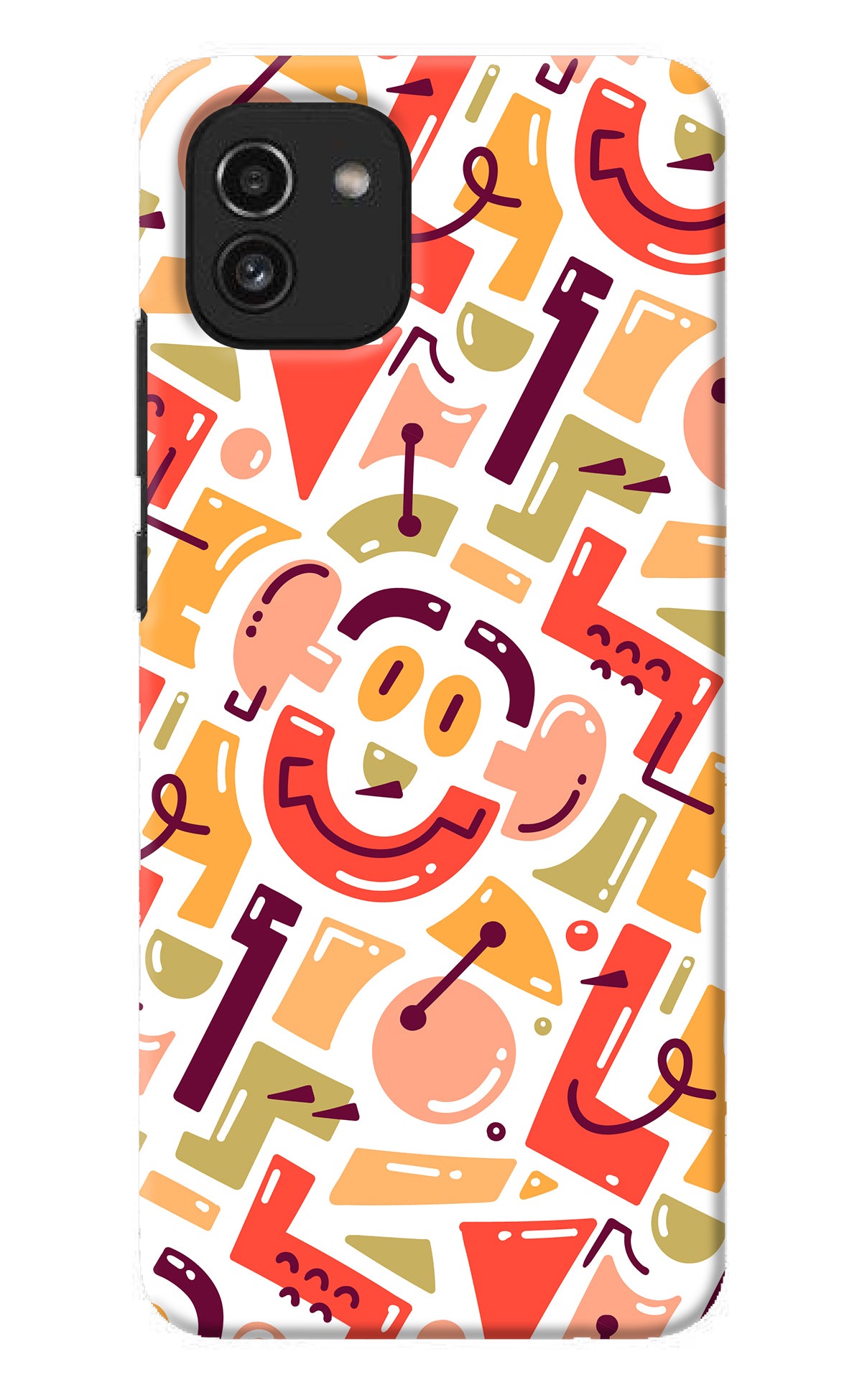 Doodle Pattern Samsung A03 Back Cover