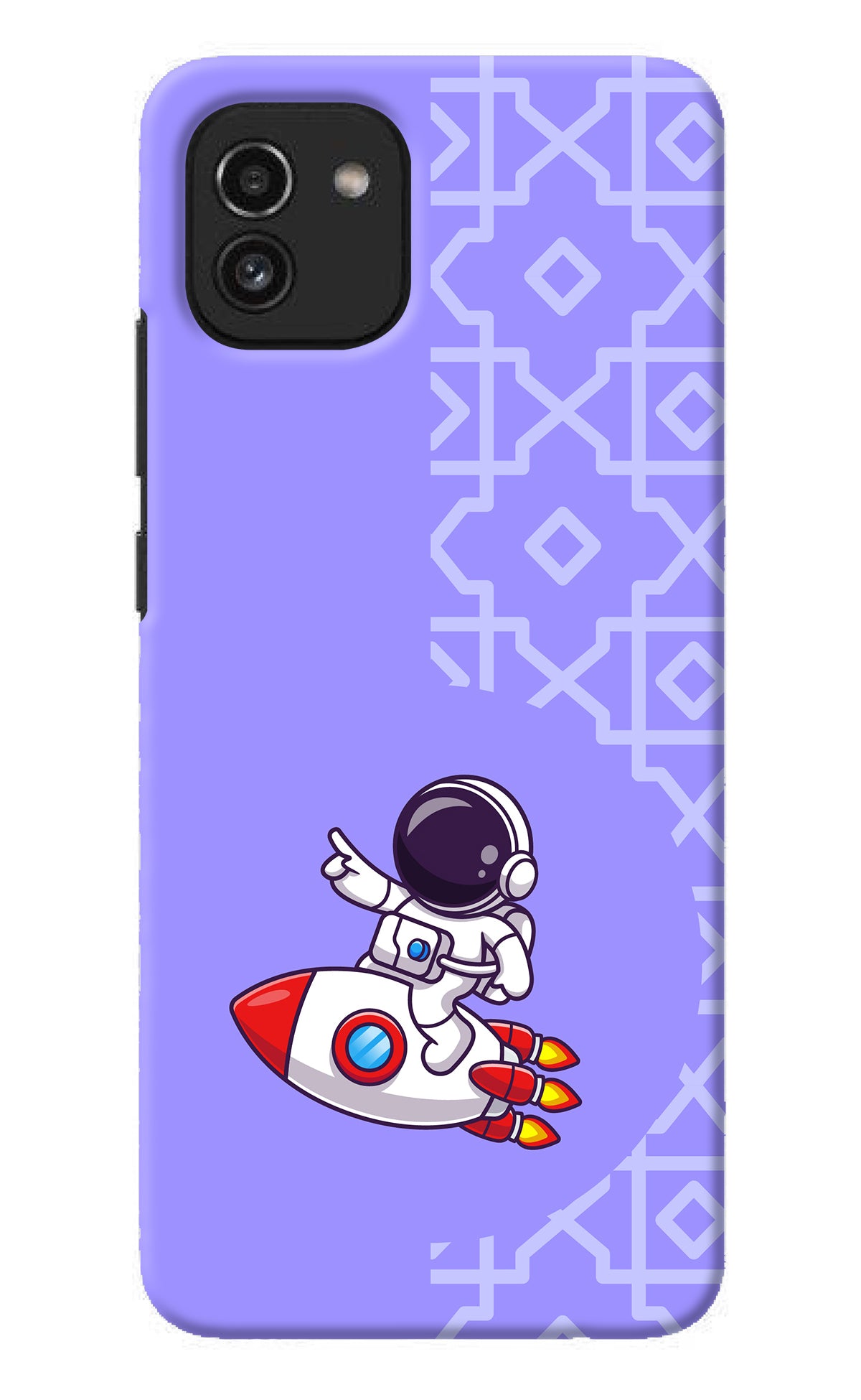 Cute Astronaut Samsung A03 Back Cover