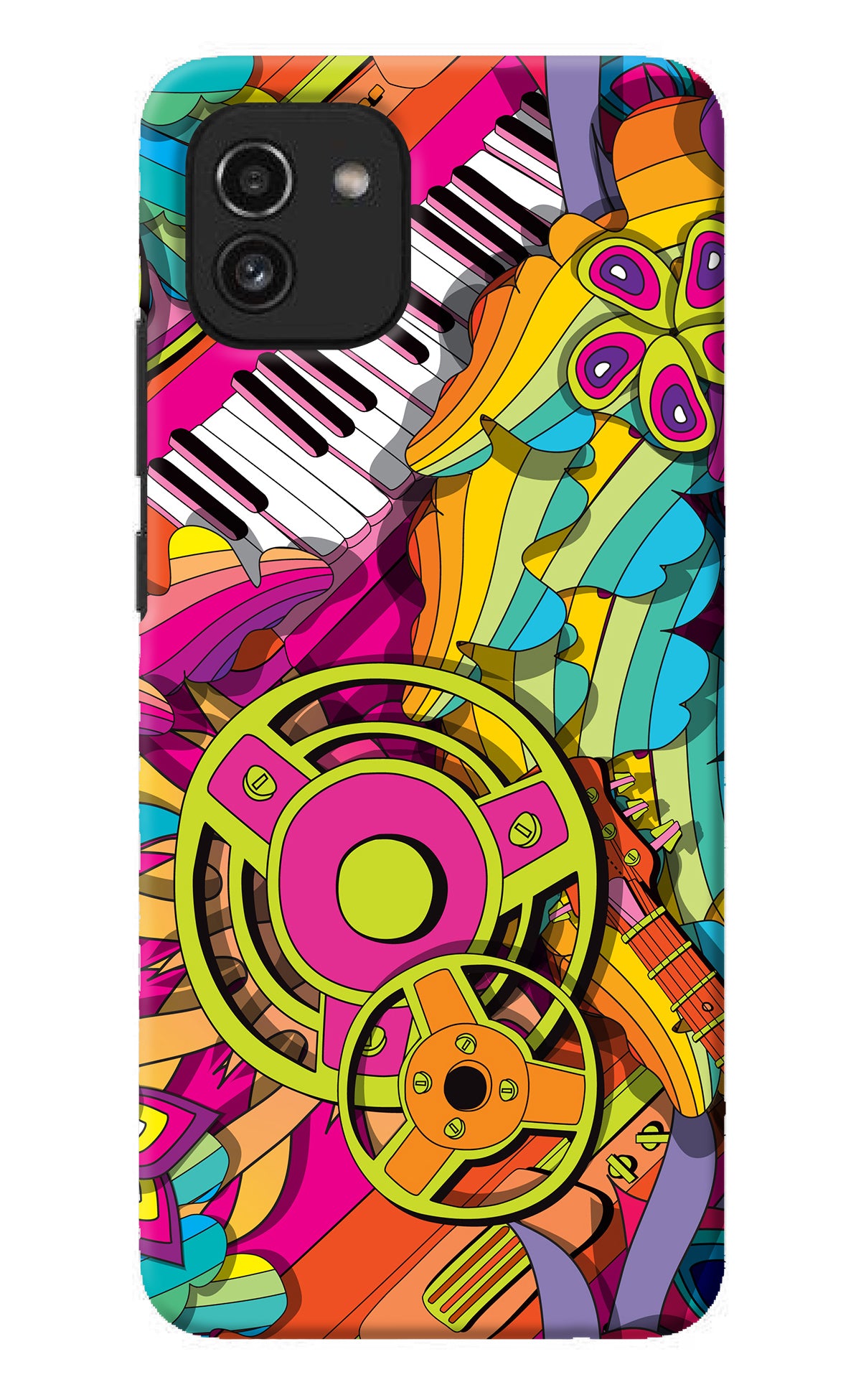 Music Doodle Samsung A03 Back Cover