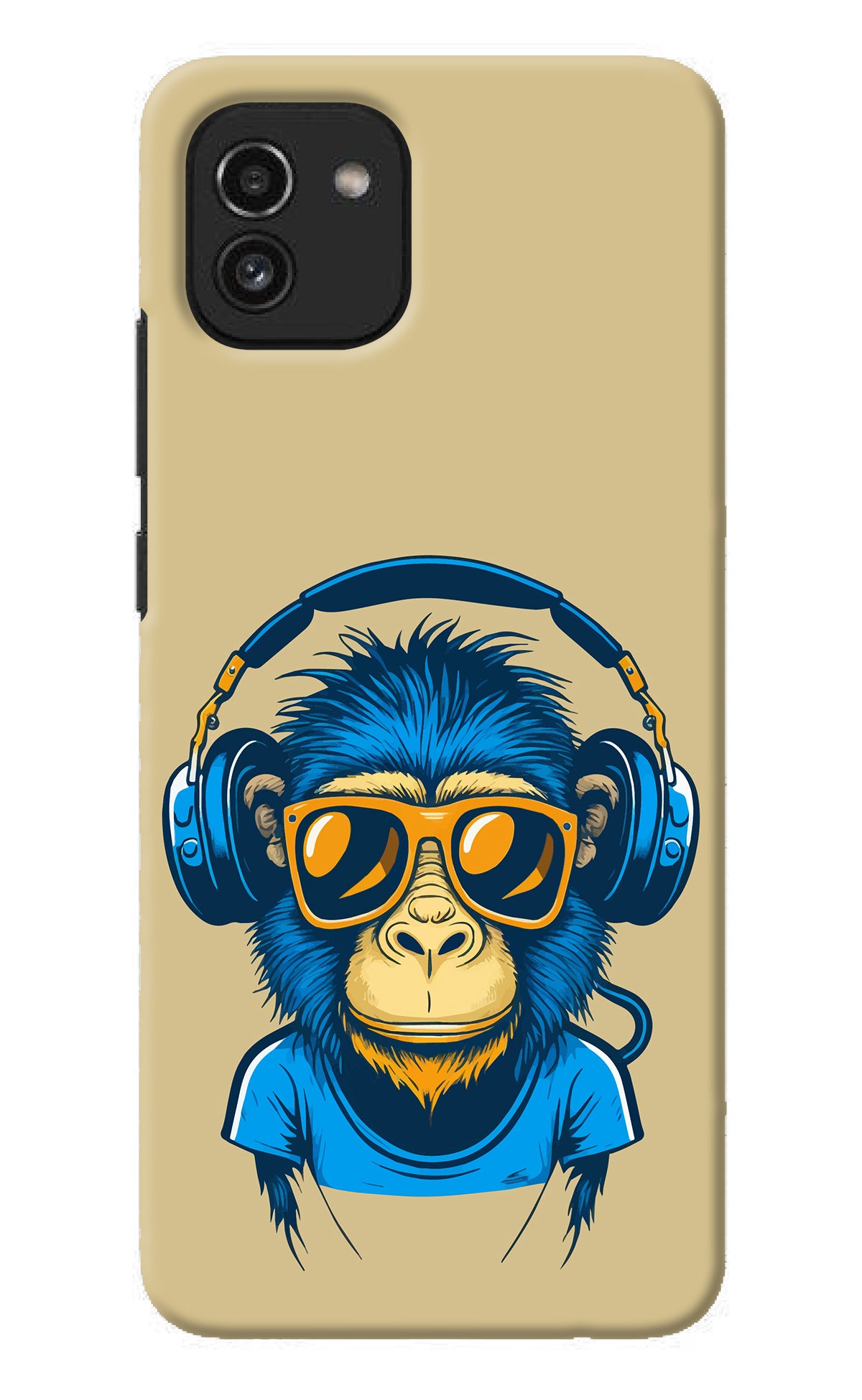 Monkey Headphone Samsung A03 Back Cover