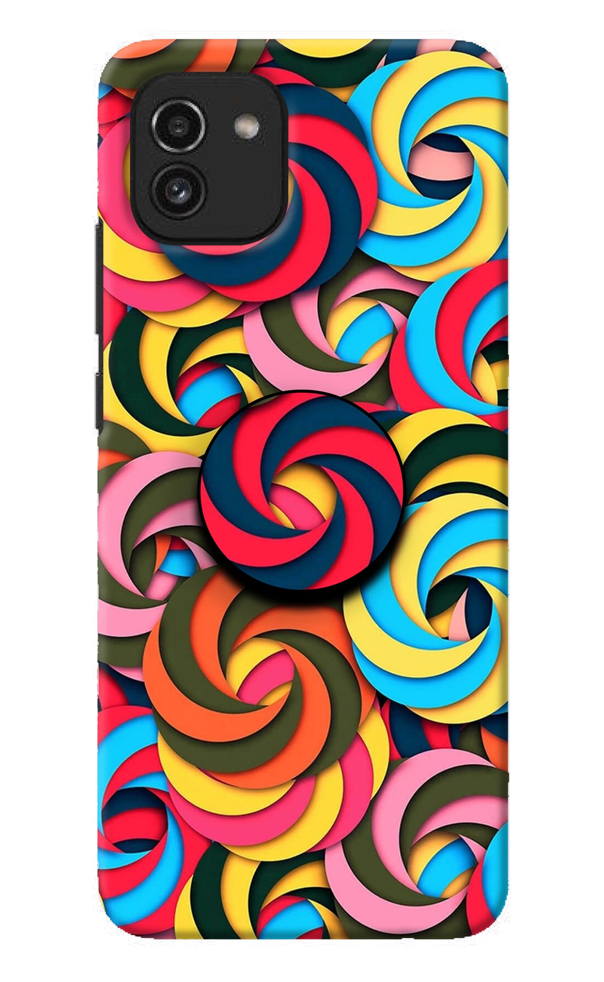 Spiral Pattern Samsung A03 Pop Case