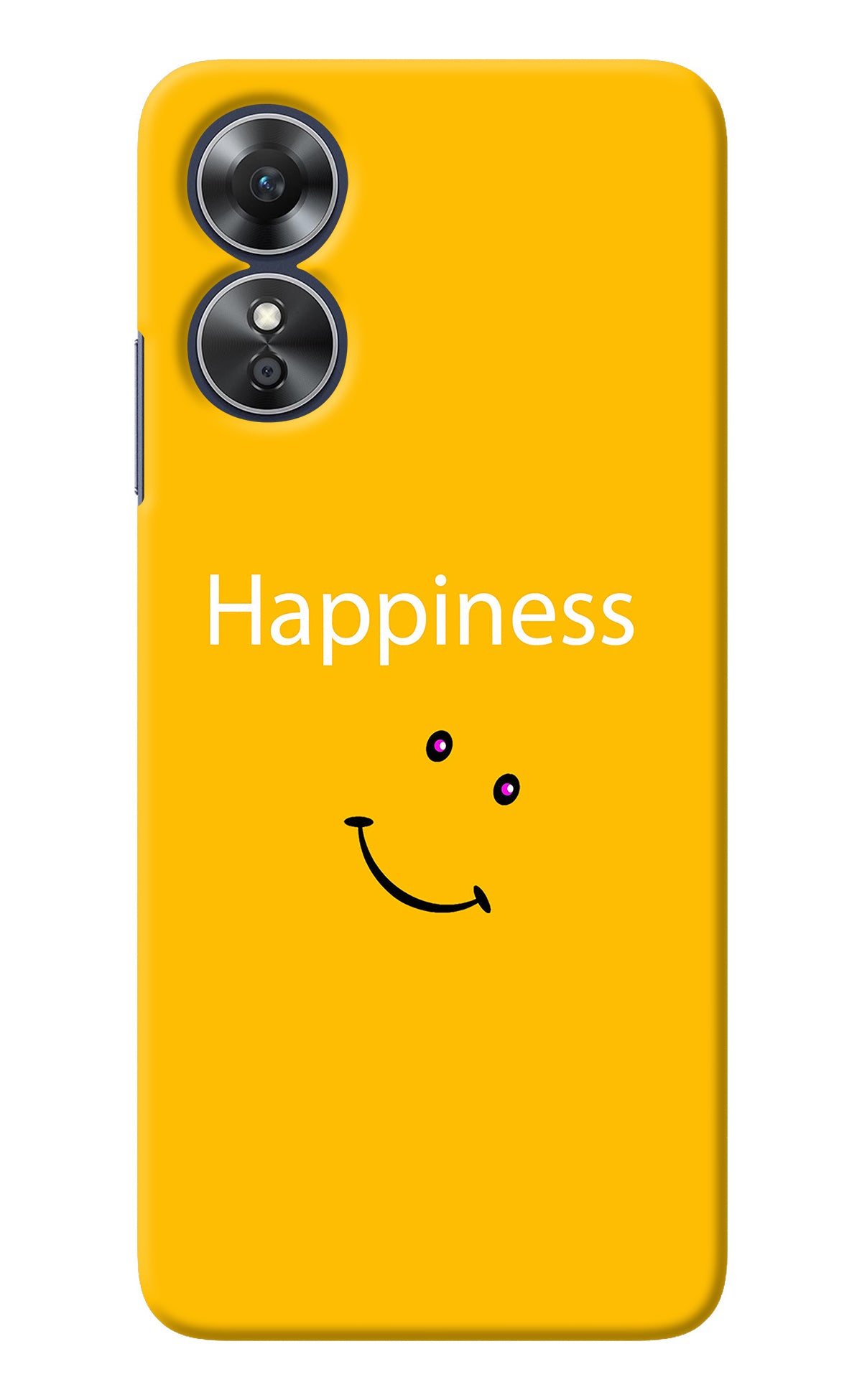 Happiness With Smiley Oppo A17 Back Cover