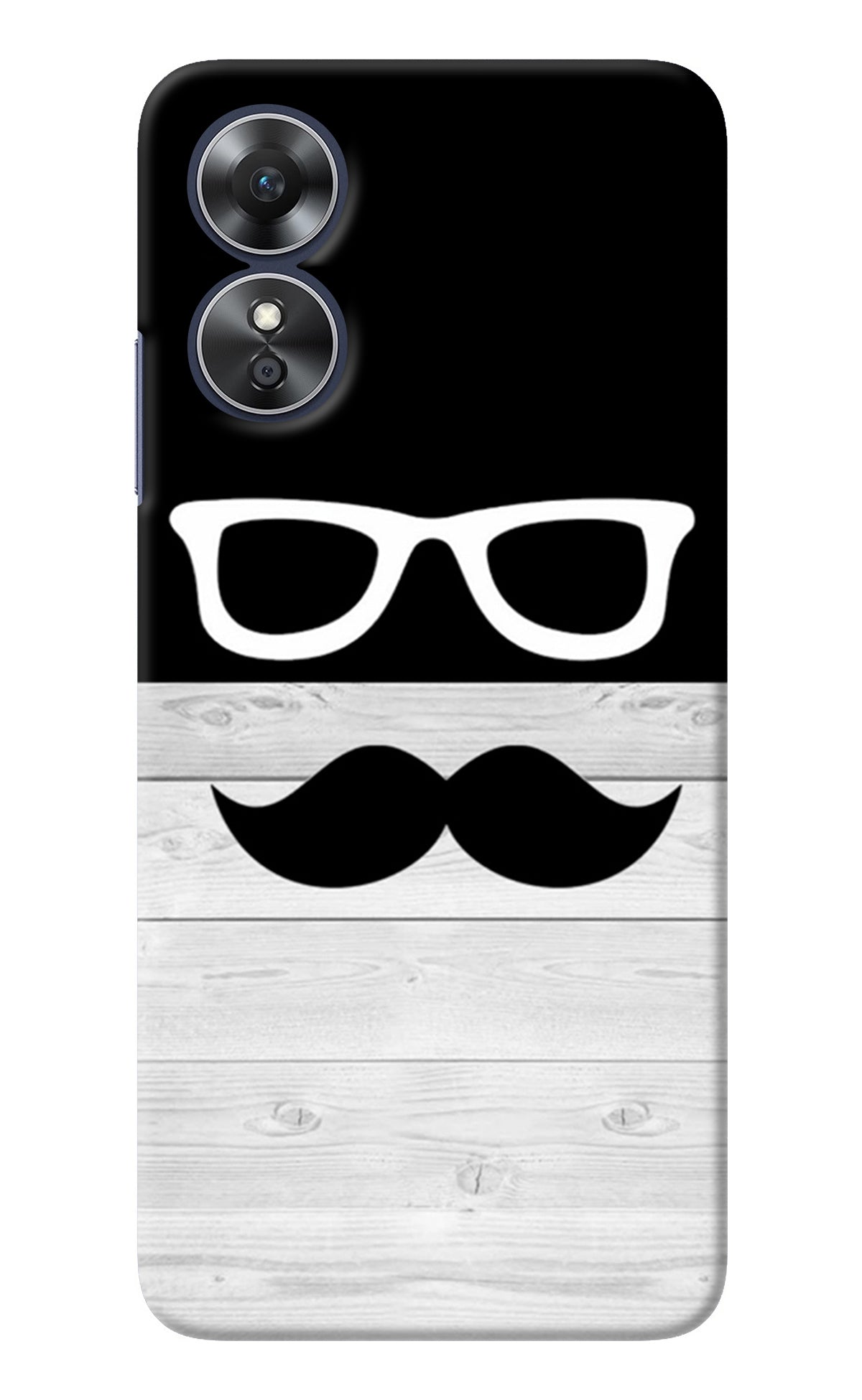 Mustache Oppo A17 Back Cover