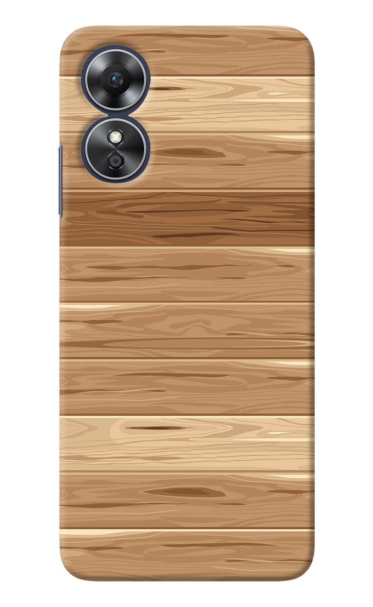 Wooden Vector Oppo A17 Back Cover