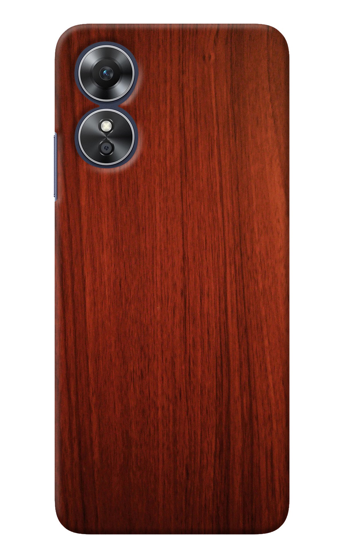 Wooden Plain Pattern Oppo A17 Back Cover