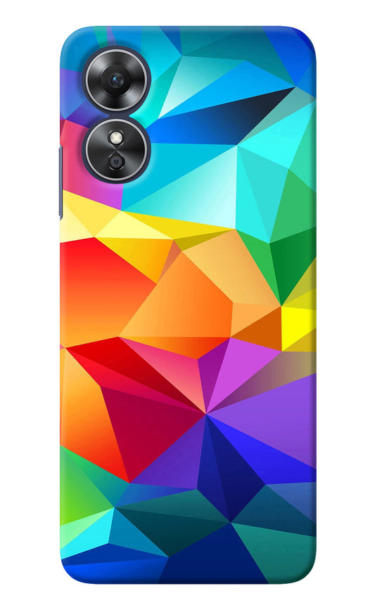 Abstract Pattern Oppo A17 Back Cover