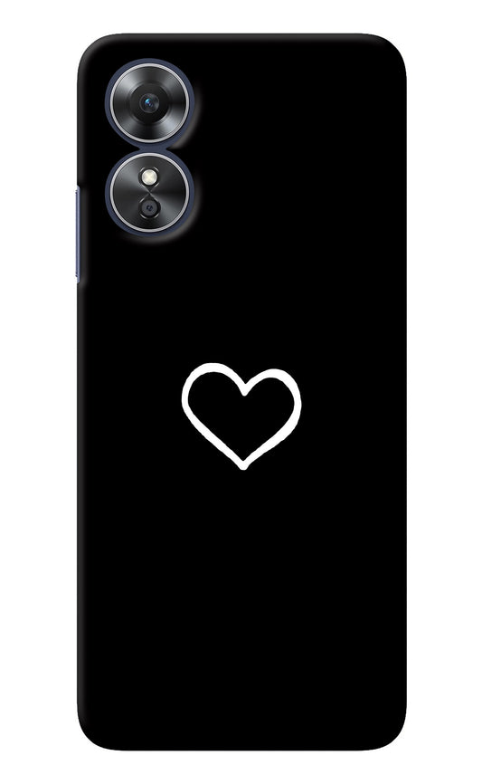 Heart Oppo A17 Back Cover