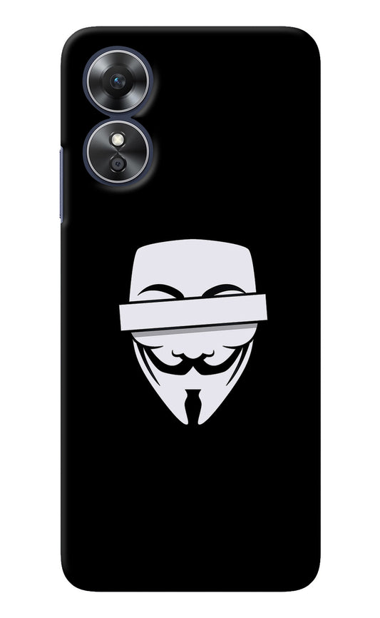 Anonymous Face Oppo A17 Back Cover