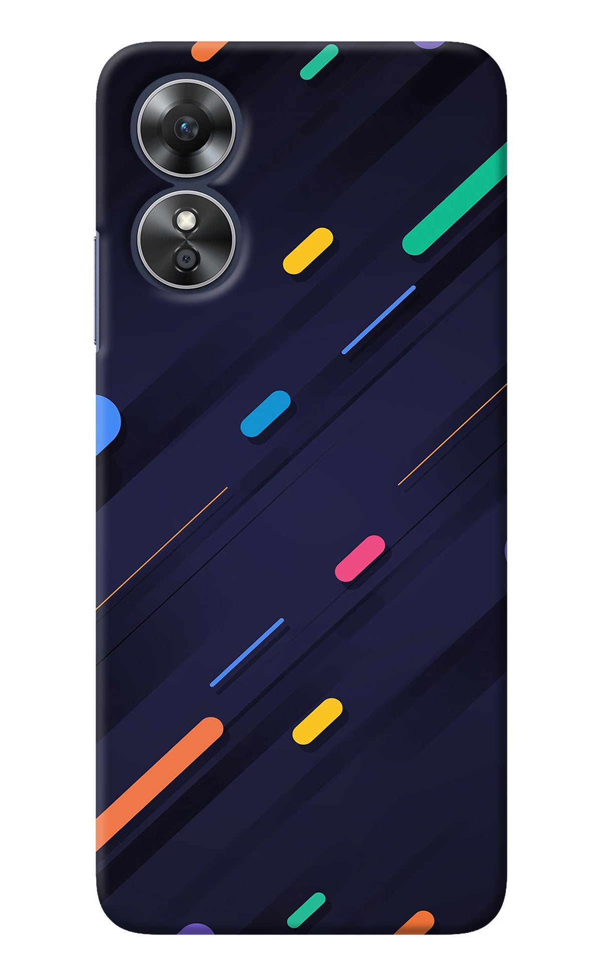 Abstract Design Oppo A17 Back Cover