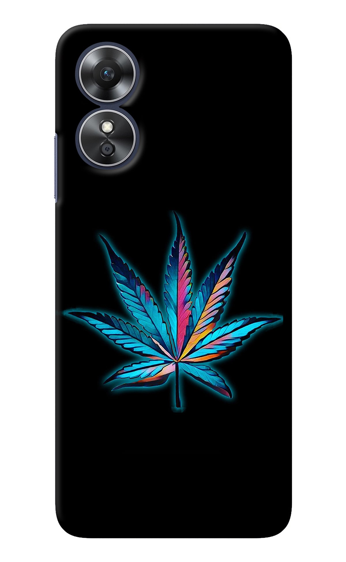 Weed Oppo A17 Back Cover