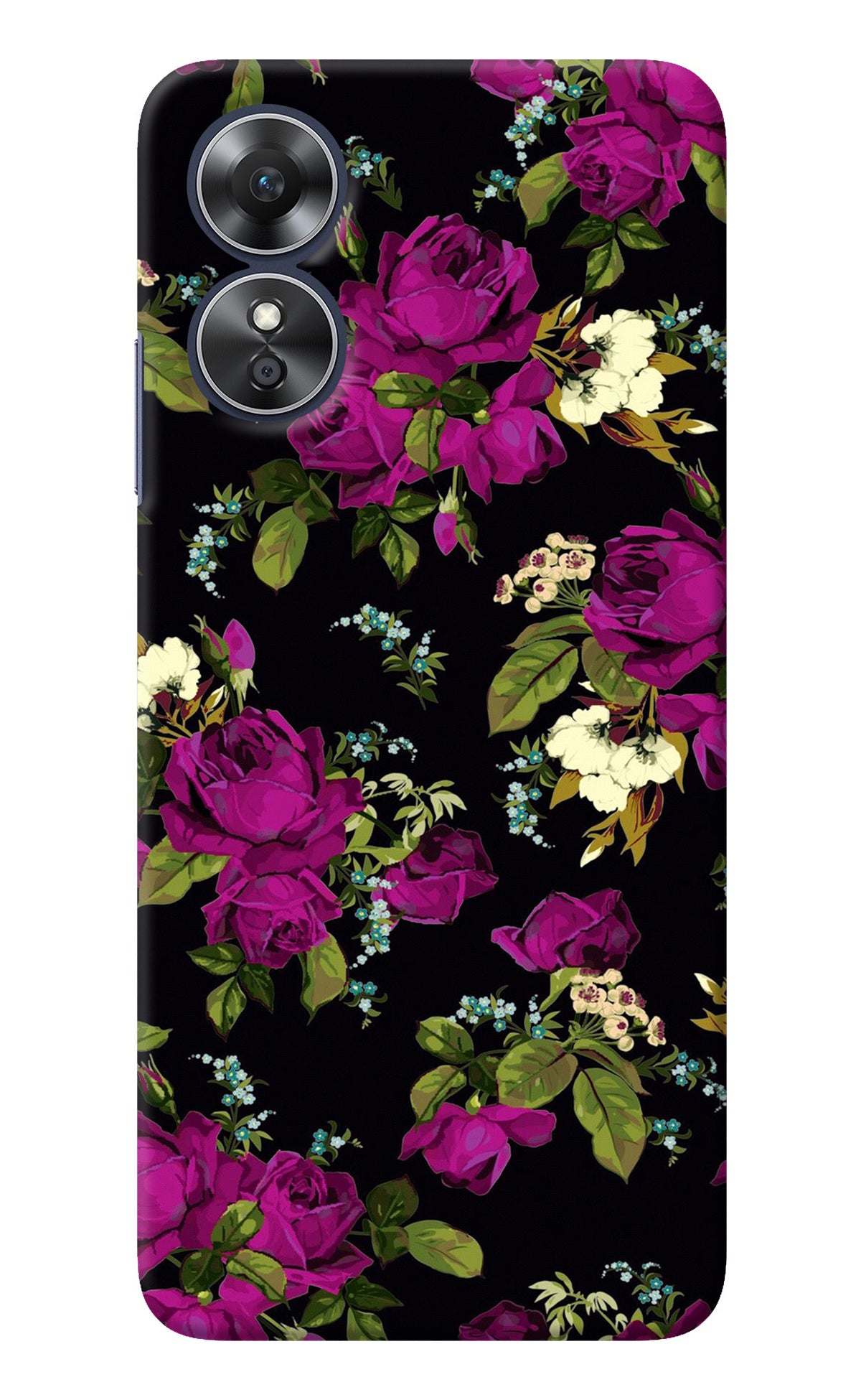 Flowers Oppo A17 Back Cover